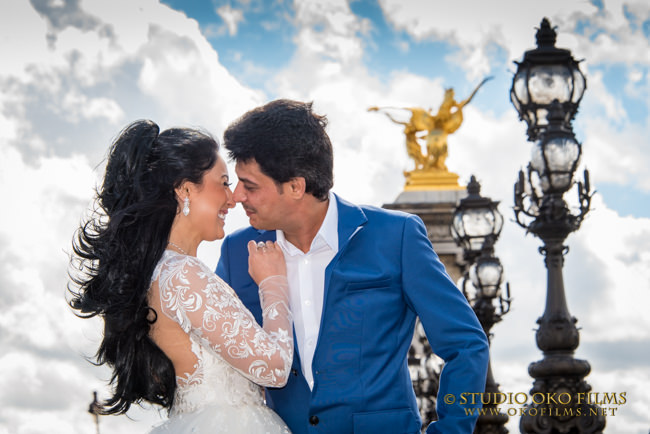 Photographe mariage Paris. Photos du couple.© Studio Oko Films