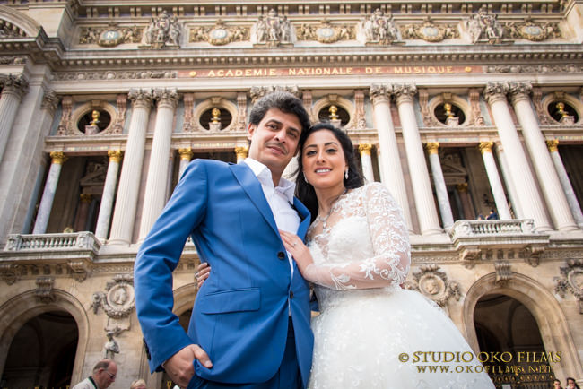 Photos mariage à Paris. Photos du couple. © Studio Oko Films